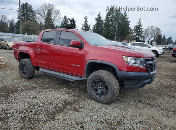 1GCGTEEN4J1279083 2018 CHEVROLET COLORADO Burgundy Передня права чверть
