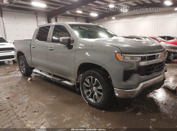 1GCPDKEK0RZ358992 2024 CHEVROLET SILVERADO Серый Передняя правая четверть