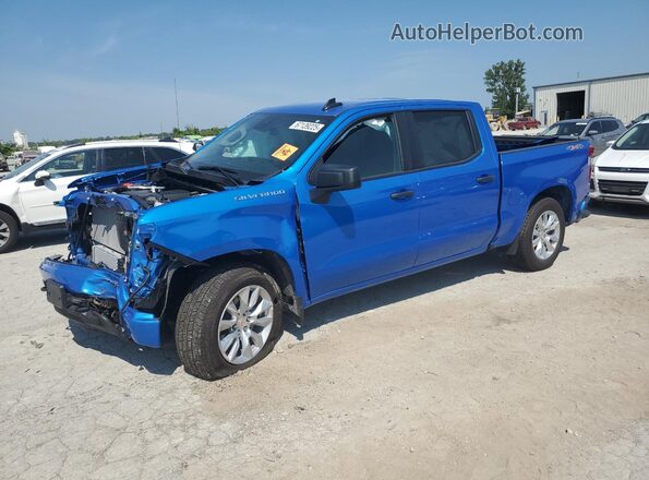 1GCPKBEK8SZ165498 2025 CHEVROLET SILVERADO Синий Передняя левая четверть