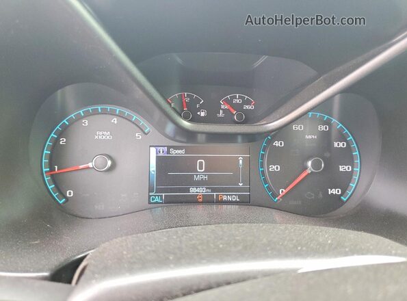 1GCPTCE18H1178432 2017 CHEVROLET COLORADO Черный Вид щитка приборов