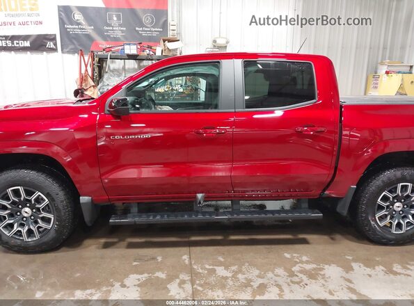 1GCPTDEK4T1124665 2026 CHEVROLET COLORADO Maroon სალონის 360-გრადუსიანი ხედი