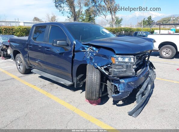 1GCPWDED1KZ202828 2019 CHEVROLET SILVERADO Dark Blue Передняя правая четверть