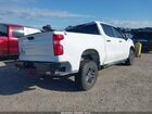 2021 Chevrolet Silverado 1500 4wd  Short Bed Custom Trail Boss White vin: 1GCPYCEF6MZ300049