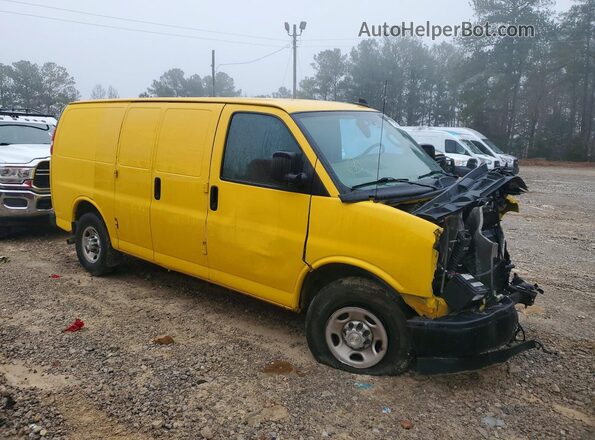 1GCWGAFP6M1166460 2021 CHEVROLET EXPRESS Желтый Передняя правая четверть