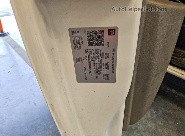 1GCWGAFP8N1217877 2022 CHEVROLET EXPRESS Белый Вид наклейки с VIN-кодом