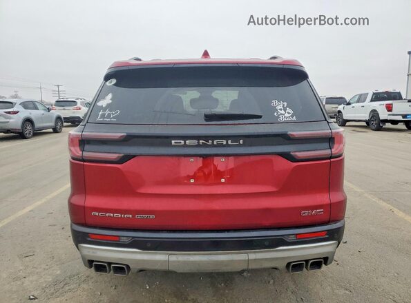 1GKENRKS0RJ188654 2024 GMC ACADIA Красный Вид сзади