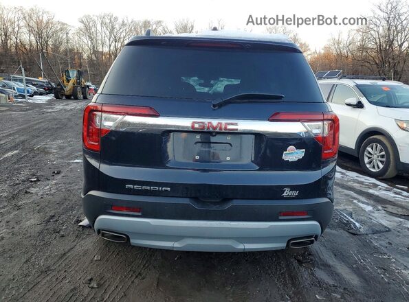 1GKKNKLSXMZ185456 2021 GMC ACADIA Black Вид ззаду