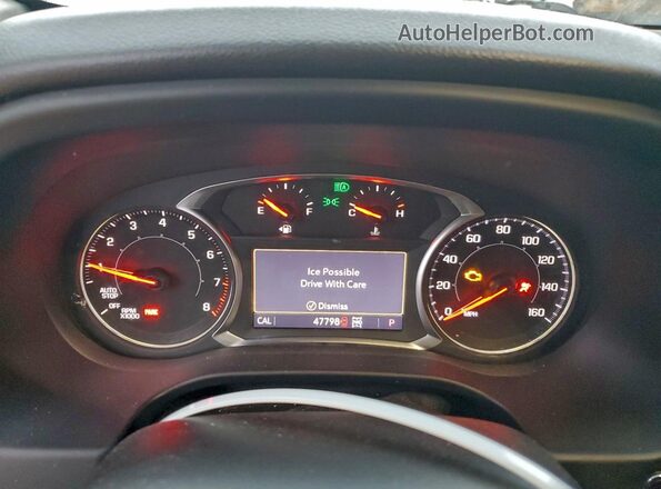 1GKKNLLS2MZ138170 2021 GMC ACADIA White Вид щитка приладів