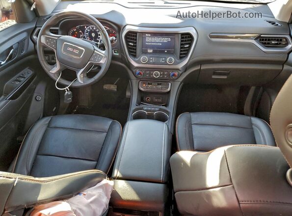 1GKKNLLS4NZ148605 2022 GMC ACADIA Темно-бордовый Вид панели приборов