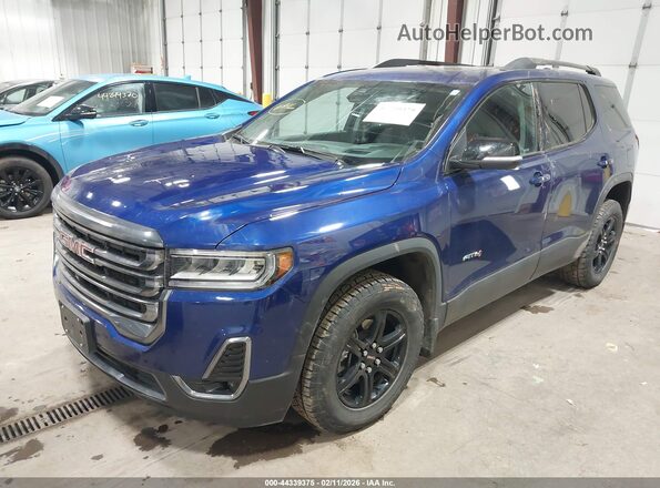 1GKKNLLS5PZ258422 2023 GMC ACADIA Blue Vista tres cuartos delantera izquierda