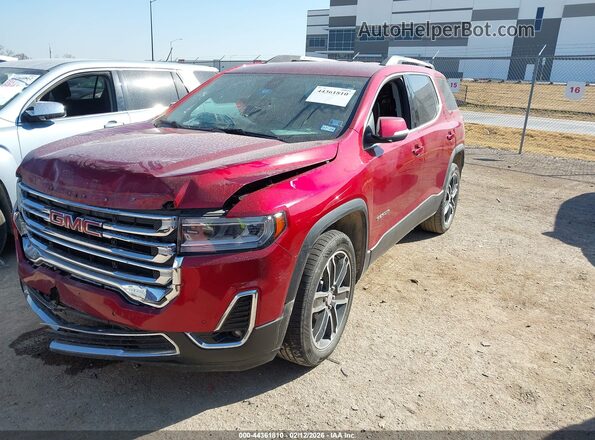 1GKKNML44PZ218971 2023 GMC ACADIA Red Առջևի ձախ երեք քառորդ տեսարան