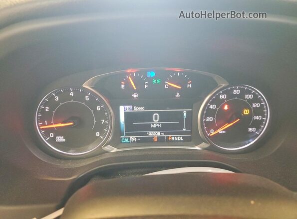 1GKKNMLS7KZ285751 2019 GMC ACADIA White Вид щитка приладів