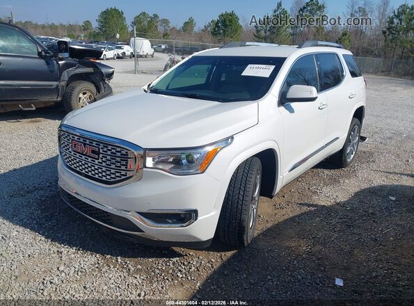1GKKNPLS5KZ220446 2019 GMC ACADIA Белый Передняя левая четверть
