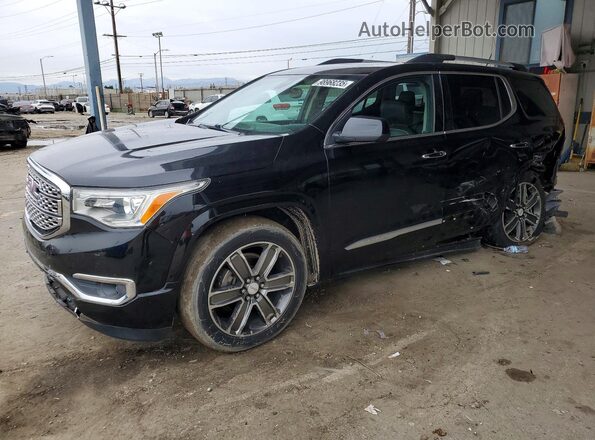 1GKKNPLS8HZ321652 2017 GMC ACADIA Черный Передняя левая четверть