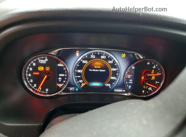1GKKNPLS8HZ321652 2017 GMC ACADIA Черный Вид щитка приборов