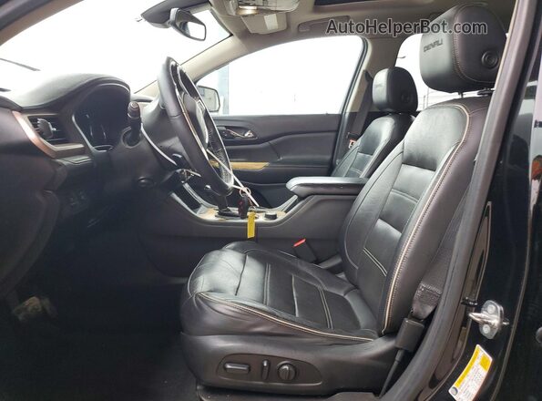 1GKKNPLS8HZ321652 2017 GMC ACADIA Черный Вид салона спереди