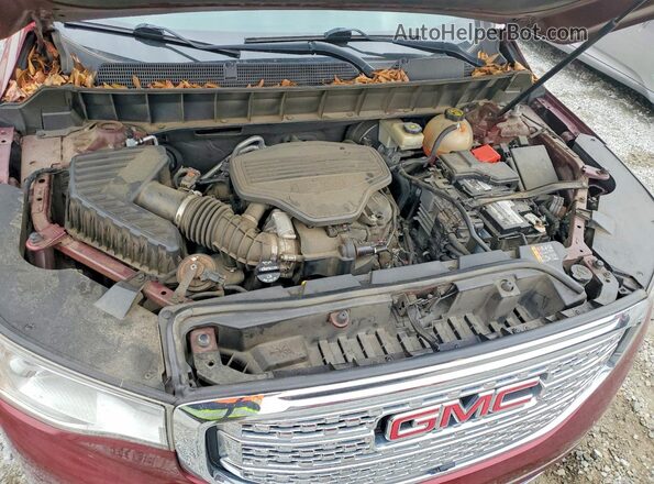 1GKKNPLS8JZ123613 2018 GMC ACADIA Бордовый Вид подкапотного пространства