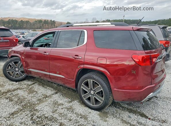 1GKKNPLS8JZ123613 2018 GMC ACADIA Бордовый Задняя левая четверть