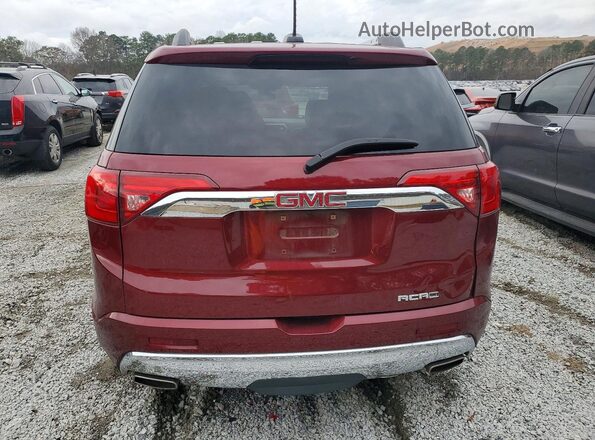 1GKKNPLS8JZ123613 2018 GMC ACADIA Бордовый Вид сзади