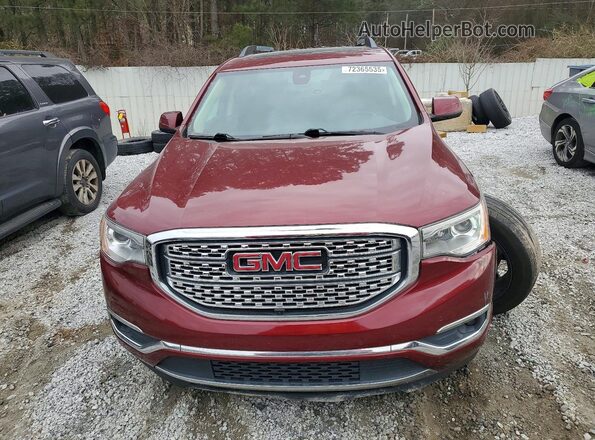 1GKKNPLS8JZ123613 2018 GMC ACADIA Бордовый Вид спереди