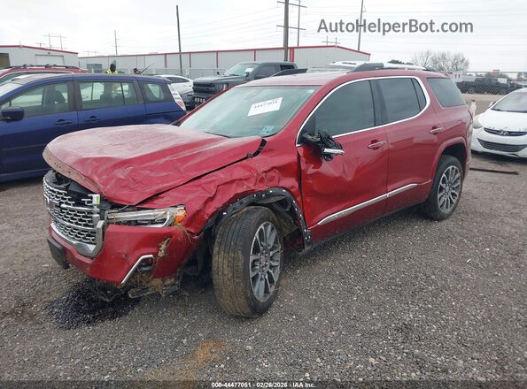 1GKKNPLS8MZ224493 2021 GMC ACADIA Красный Передняя левая четверть
