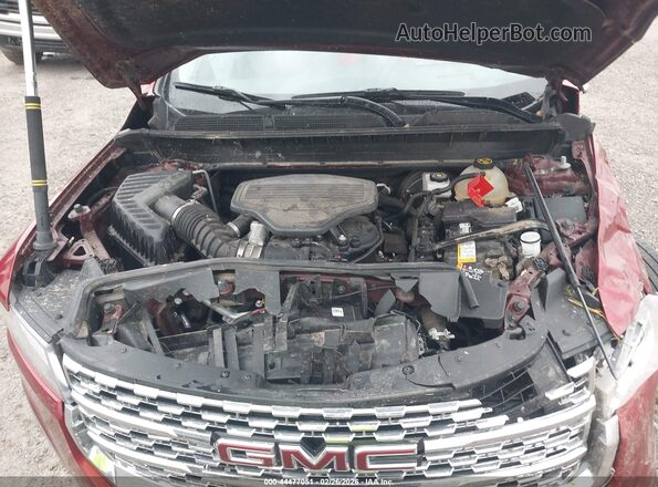 1GKKNPLS8MZ224493 2021 GMC ACADIA Красный Вид сзади