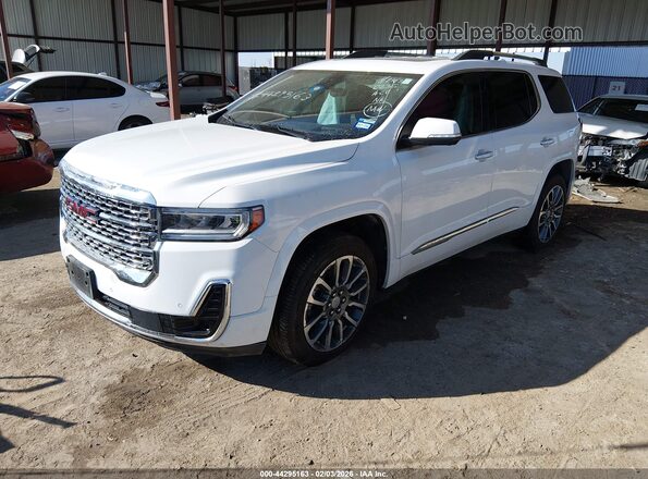 1GKKNPLS8NZ120992 2022 GMC ACADIA Белый Передняя левая четверть
