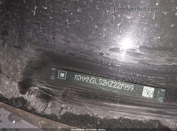 1GKKNSLS2KZ221959 2019 GMC ACADIA Черный Вид подкапотного пространства