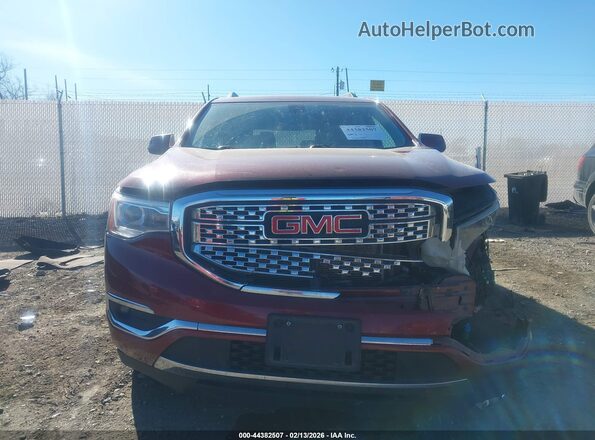 1GKKNXLS2HZ262260 2017 GMC ACADIA Красный Вид щитка приборов