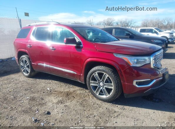 1GKKNXLS2HZ262260 2017 GMC ACADIA Красный Передняя правая четверть