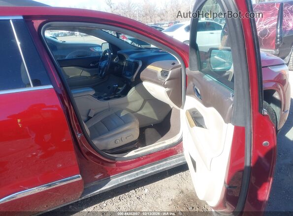1GKKNXLS2HZ262260 2017 GMC ACADIA Красный Вид салона спереди