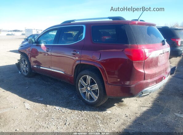 1GKKNXLS2HZ262260 2017 GMC ACADIA Красный Задняя левая четверть
