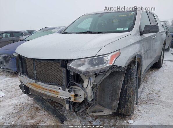 1GNEVFKW8MJ249357 2021 CHEVROLET TRAVERSE Серебряный Вид спереди