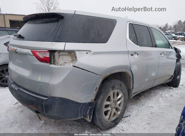 1GNEVFKW8MJ249357 2021 CHEVROLET TRAVERSE Серебряный Задняя правая четверть