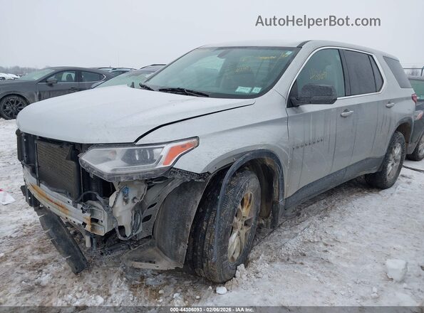 1GNEVFKW8MJ249357 2021 CHEVROLET TRAVERSE Серебряный Передняя левая четверть