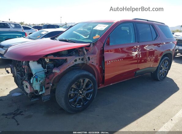1GNEVJKW4LJ249275 2020 CHEVROLET TRAVERSE Красный Передняя левая четверть