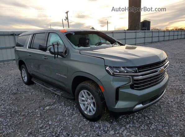 1GNSCCKDXPR195555 2023 CHEVROLET SUBURBAN Green Передня права чверть