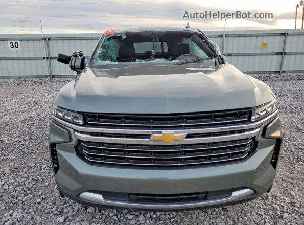 1GNSCCKDXPR195555 2023 CHEVROLET SUBURBAN Green Вид спереду