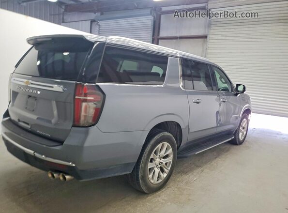 1GNSCFKD0NR177807 2022 CHEVROLET SUBURBAN Серый Задняя правая четверть