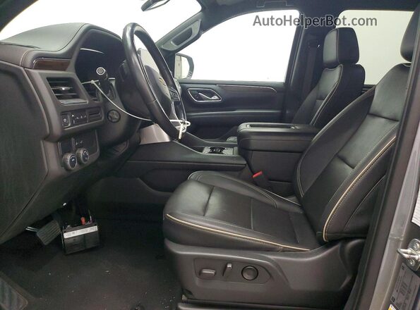 1GNSCFKD0NR177807 2022 CHEVROLET SUBURBAN Серый Вид салона спереди