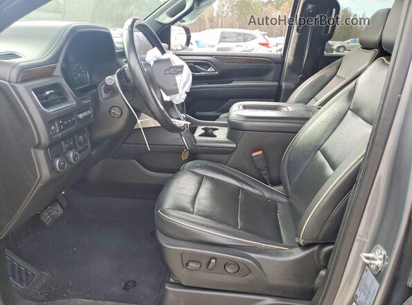 1GNSCFKD1MR312369 2021 CHEVROLET SUBURBAN Gray Front interior view