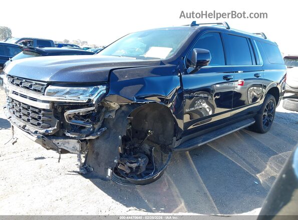 1GNSKBED3PR270959 2023 CHEVROLET SUBURBAN Dark Blue Передняя левая четверть