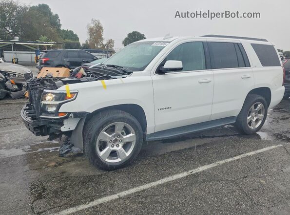 1GNSKBKC0HR316552 2017 CHEVROLET TAHOE Белый Передняя левая четверть