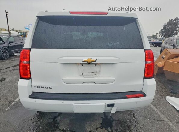 1GNSKBKC0HR316552 2017 CHEVROLET TAHOE Белый Вид сзади