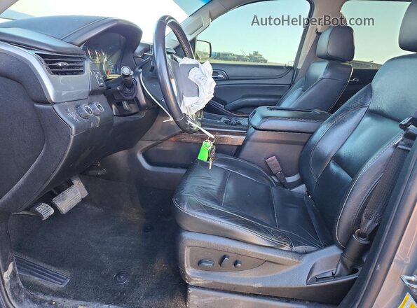 1GNSKBKC1JR401423 2018 CHEVROLET TAHOE Серый Вид салона спереди