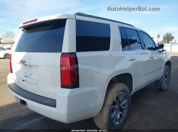 1GNSKBKC6LR114761 2020 CHEVROLET TAHOE Белый Задняя правая четверть