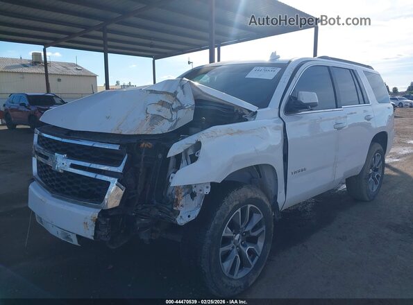 1GNSKBKC6LR114761 2020 CHEVROLET TAHOE Белый Передняя левая четверть