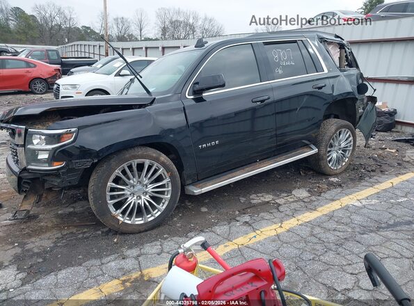 1GNSKBKC6LR308707 2020 CHEVROLET TAHOE Черный Передняя левая четверть