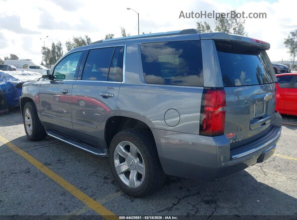1GNSKCKC4JR348593 2018 CHEVROLET TAHOE Серый Задняя левая четверть