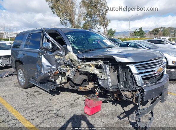 1GNSKCKC4JR348593 2018 CHEVROLET TAHOE Серый Передняя правая четверть